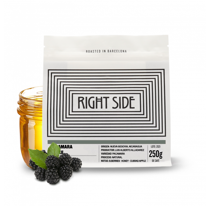 Výběrová káva Right Side Coffee Nikaragua PACAMARA SHAKE