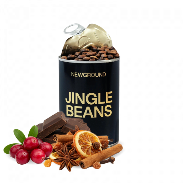 Výběrová káva New Ground Coffee JINGLE BEANS blend - vánoční limika - 150g