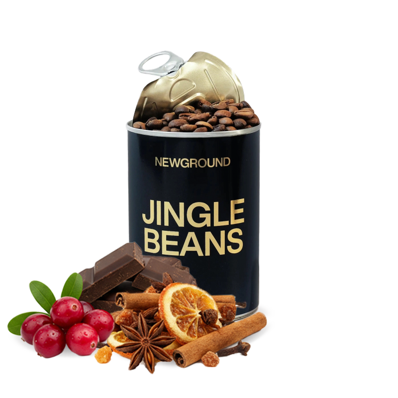 Výběrová káva New Ground Coffee JINGLE BEANS blend - vánoční limika - 150g