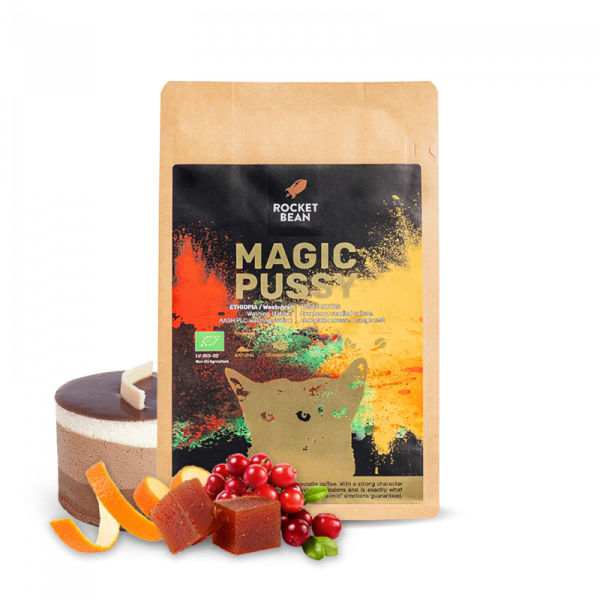 Výběrová káva Rocket Bean Roastery Etiopie MAGIC PUSSY - 8/22