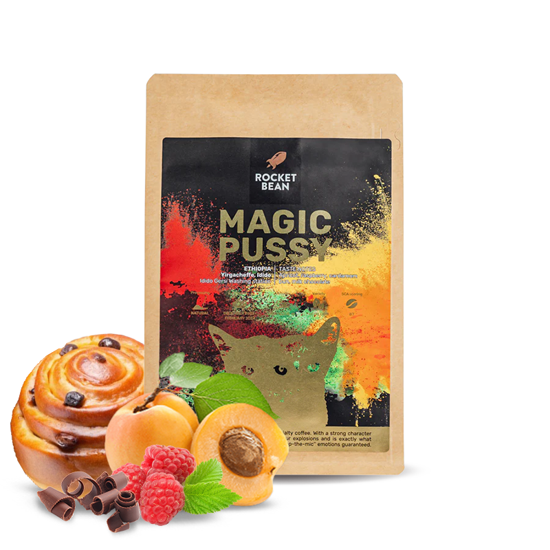 Výběrová káva Rocket Bean Roastery Etiopie MAGIC PUSSY