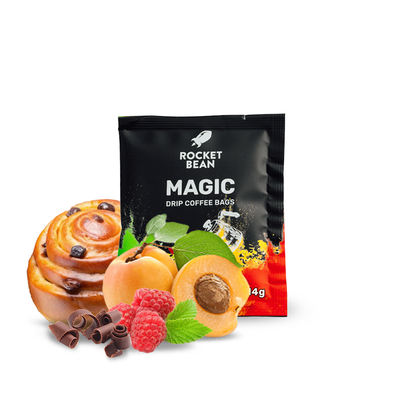 Výběrová káva Rocket Bean Roastery Etiopie MAGIC - drip sáček 1ks