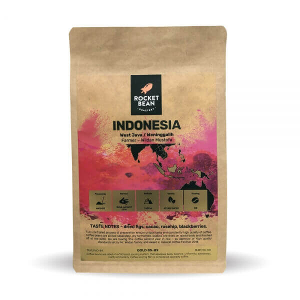 Výběrová káva Rocket Bean Roastery Indonésie FRINSA ATENG SUPER - 2019
