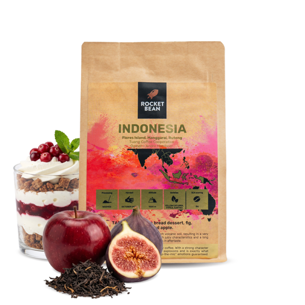 Výběrová káva Rocket Bean Roastery Indonésie FLORES ISLAND