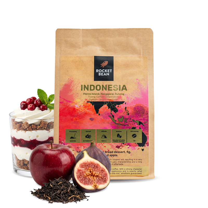 Výběrová káva Rocket Bean Roastery Indonésie FLORES ISLAND