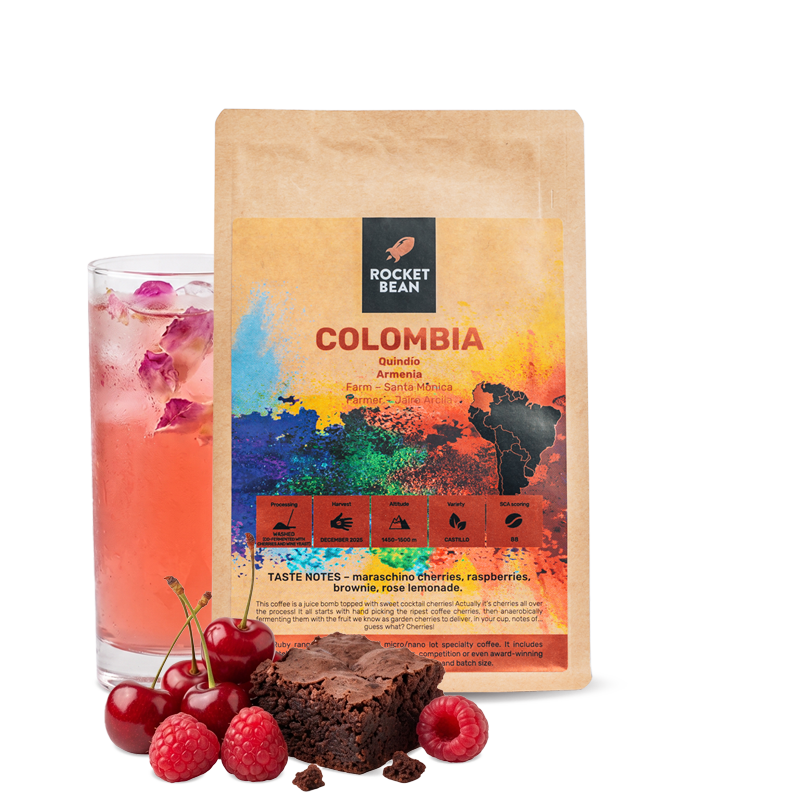 Výběrová káva Rocket Bean Roastery Kolumbie JAIRO ARCILA