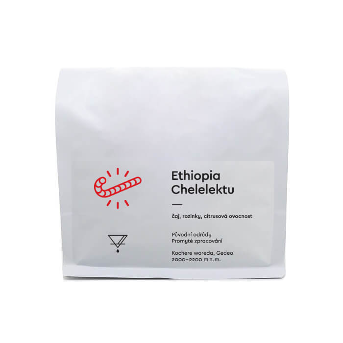 Výběrová káva Candycane Coffee Etiopie CHELELEKTU