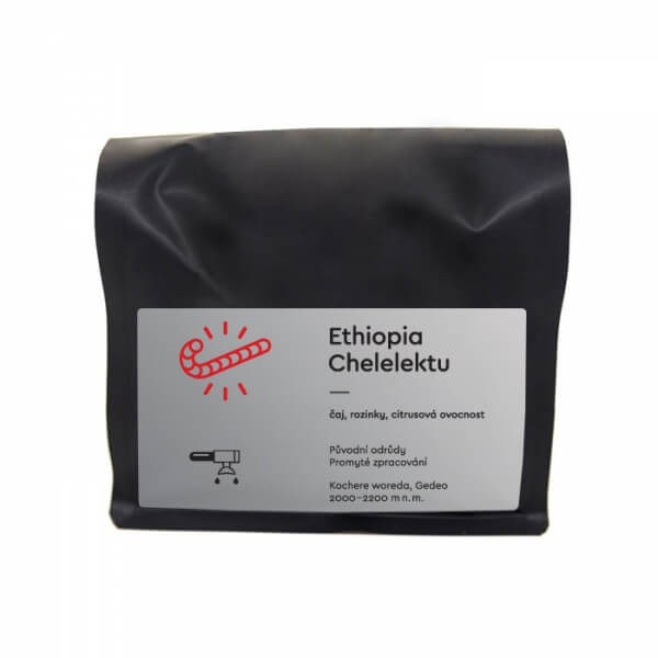 Výběrová káva Candycane Coffee Etiopie CHELELEKTU (espresso)