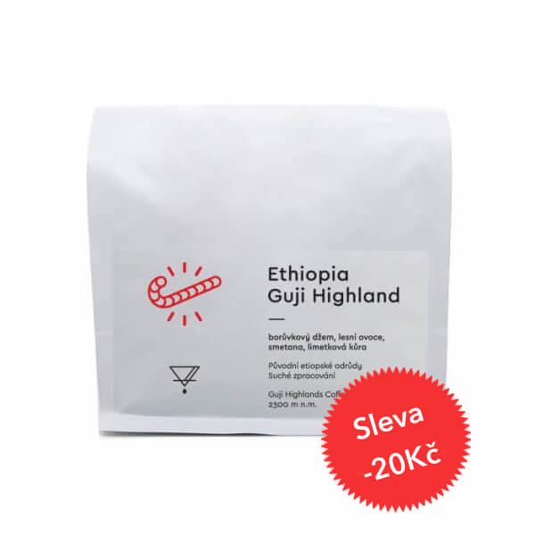 Výběrová káva Candycane Coffee Etiopie GUJI HIGHLAND - filtr