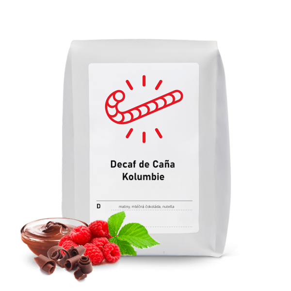 Výběrová káva Candycane Coffee Kolumbie DE CAÑA - bezkofeinová - 1000g