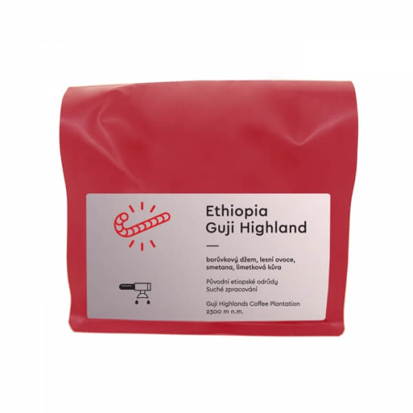 Výběrová káva Candycane Coffee Etiopie GUJI HIGHLAND - espresso