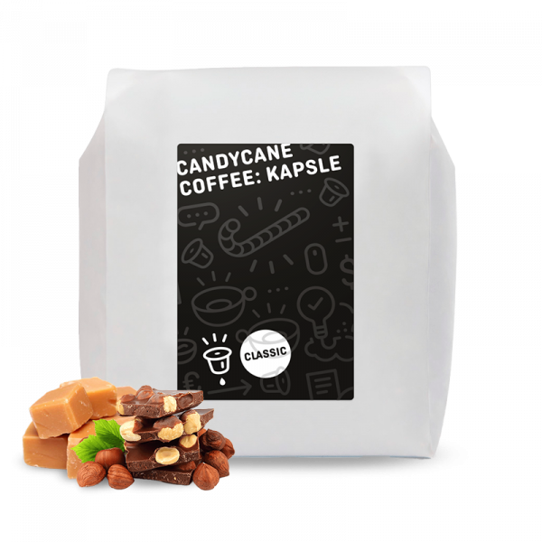 Výběrová káva Candycane Coffee Kapsle CLASSIC pro nespresso kávovary - 100ks/bal.