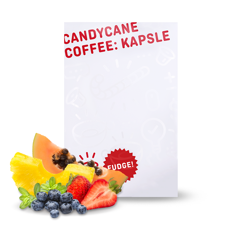 Výběrová káva Candycane Coffee Kapsle FUDGE pro nespresso kávovary - 12ks/bal
