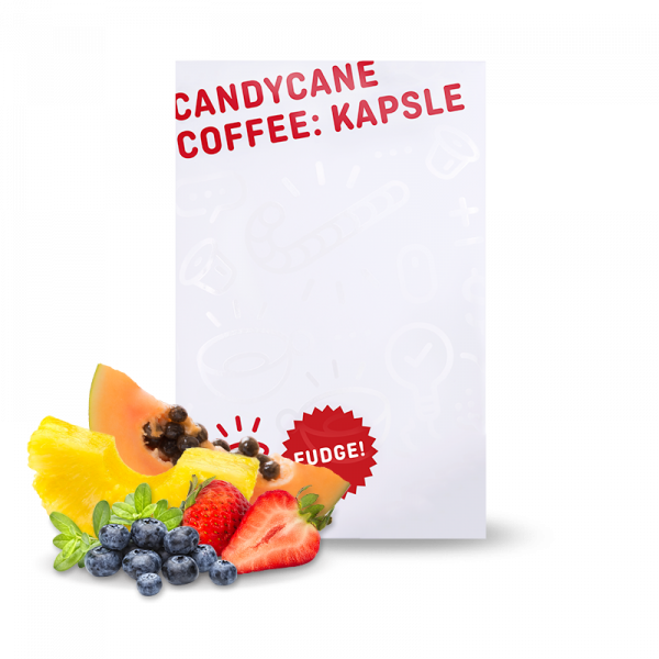 Výběrová káva Candycane Coffee Kapsle FUDGE pro nespresso kávovary - 12ks/bal