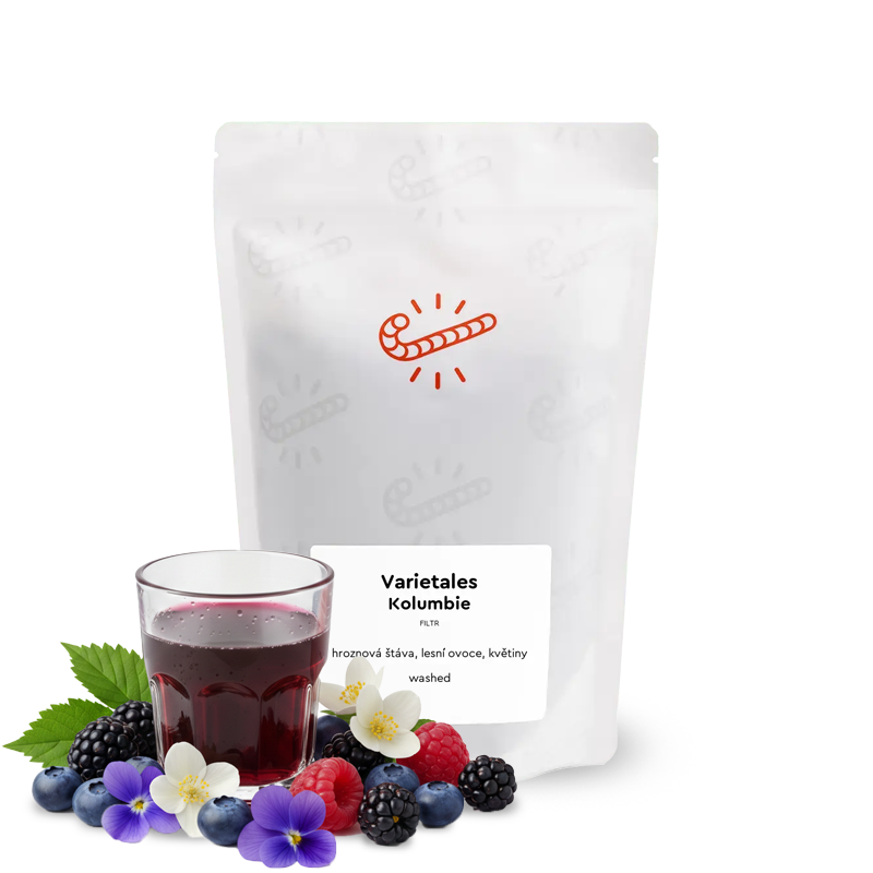 Výběrová káva Candycane Coffee Kolumbie VARIETALES