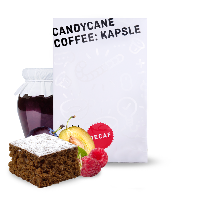 Výběrová káva Candycane Coffee Kapsle DECAF pro nespresso kávovary - 12ks/bal - pink bourbon