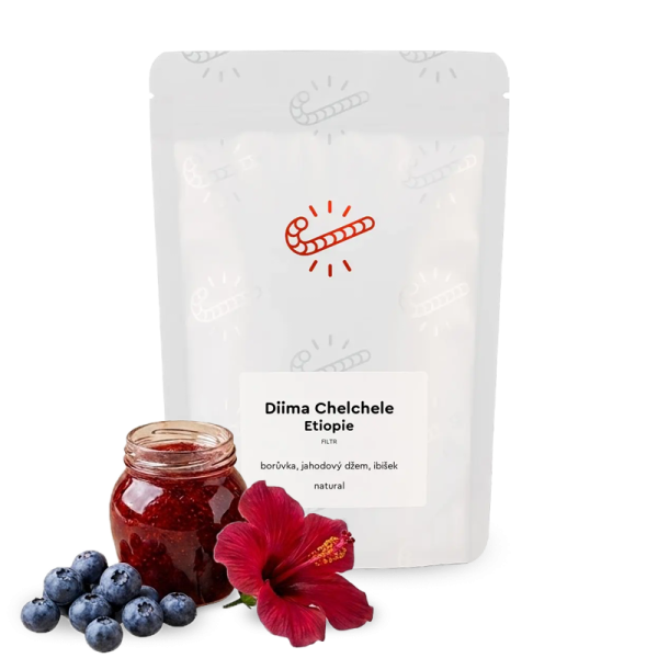 Výběrová káva Candycane Coffee Etiopie DIIMA CHELCHELE