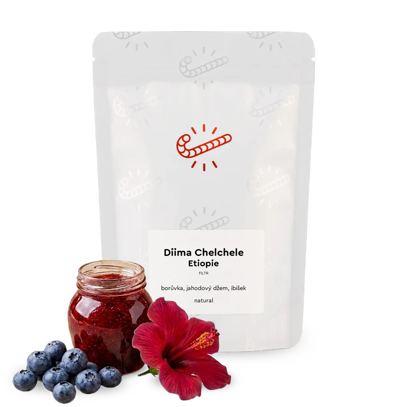 Výběrová káva Candycane Coffee Etiopie DIIMA CHELCHELE