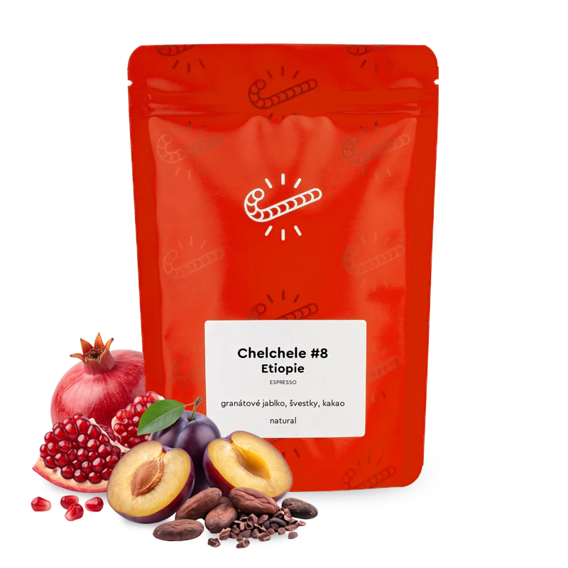 Výběrová káva Candycane Coffee Etiopie CHELCHELE #8