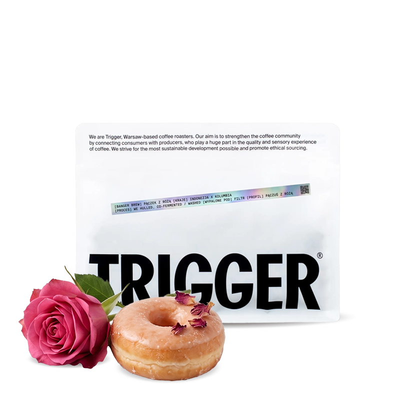 Výběrová káva Trigger Coffee BANGER BREW ROSE DOUGHNUT filtr blend