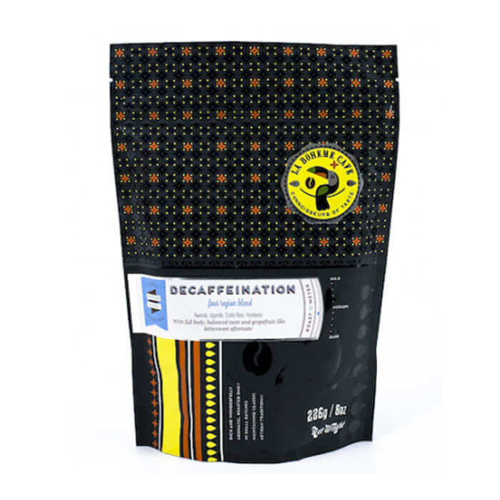 Výběrová káva La Boheme Café Směs DECAFFEINATION - Bezkofeinová káva (DECAF)
