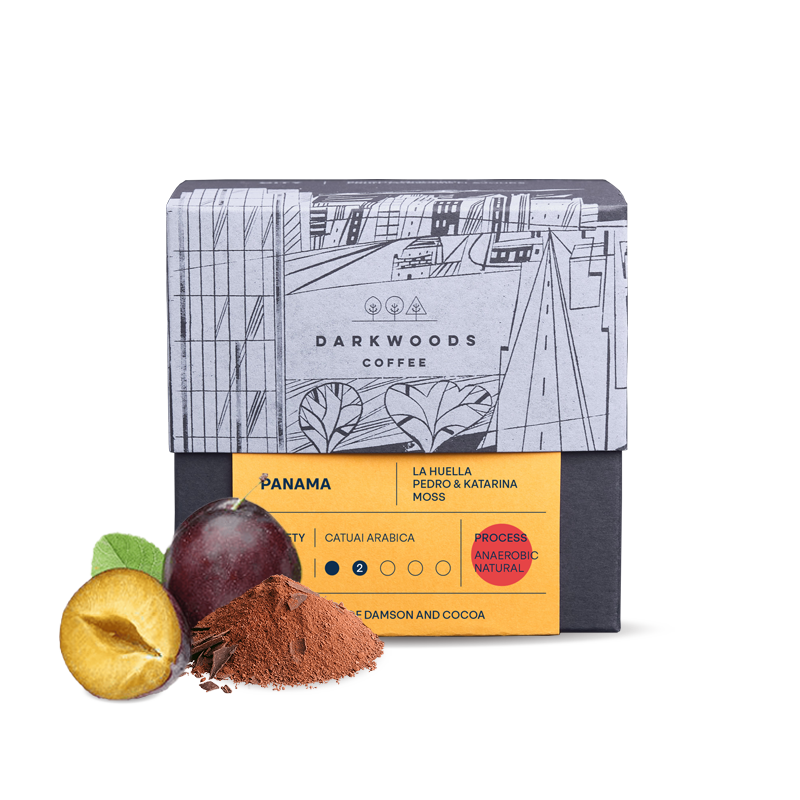 Výběrová káva Dark Woods Coffee Panama LA HUELLA