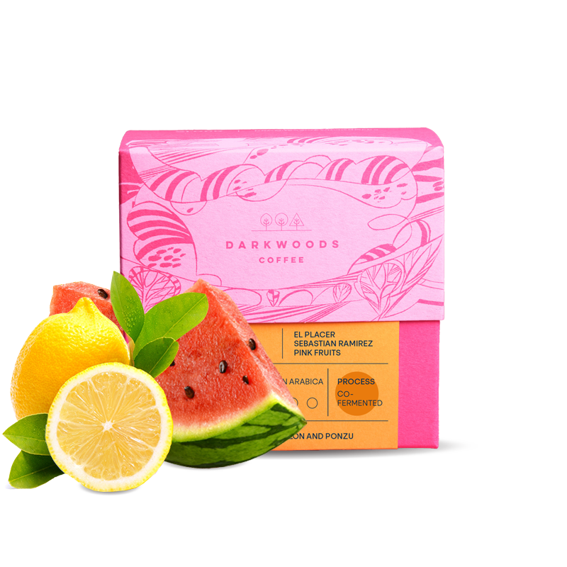 Výběrová káva Dark Woods Coffee Kolumbie EL PLACER PINK FRUITS - 200g