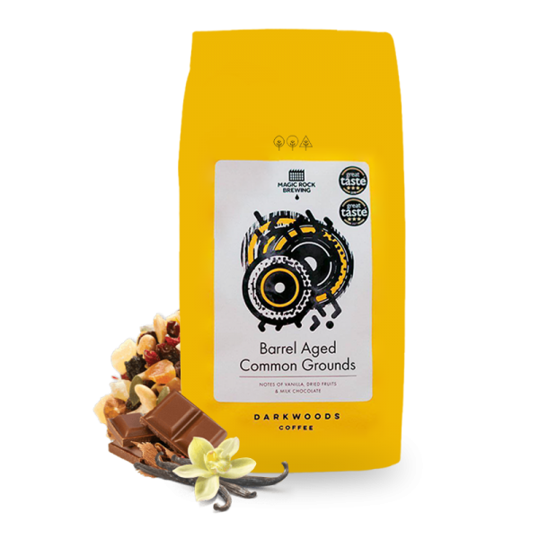 Výběrová káva Dark Woods Coffee Etiopie COMMON GROUNDS - zrající v sudech po whiskey - 1000g