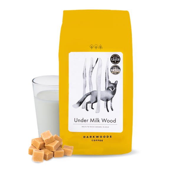 Výběrová káva Dark Woods Coffee UNDER MILK WOOD blend - 1000g