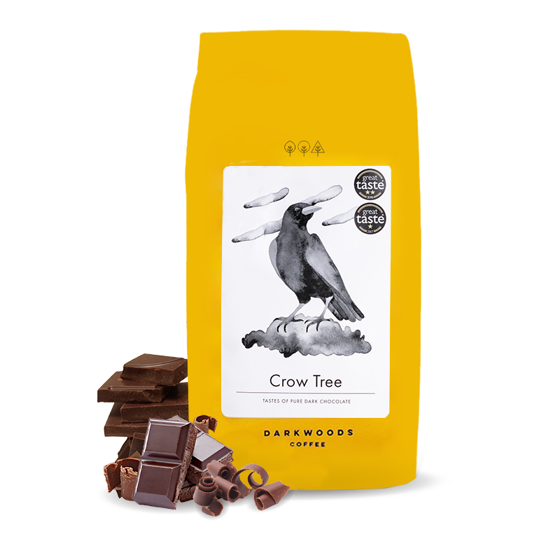 Výběrová káva Dark Woods Coffee CROW TREE ESPRESSO blend - 1000g