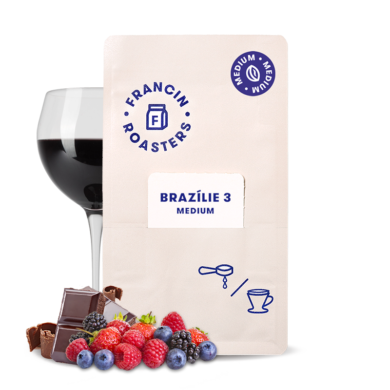 Výběrová káva Francin Roasters Brazílie FRAMBOESA - anaerobní