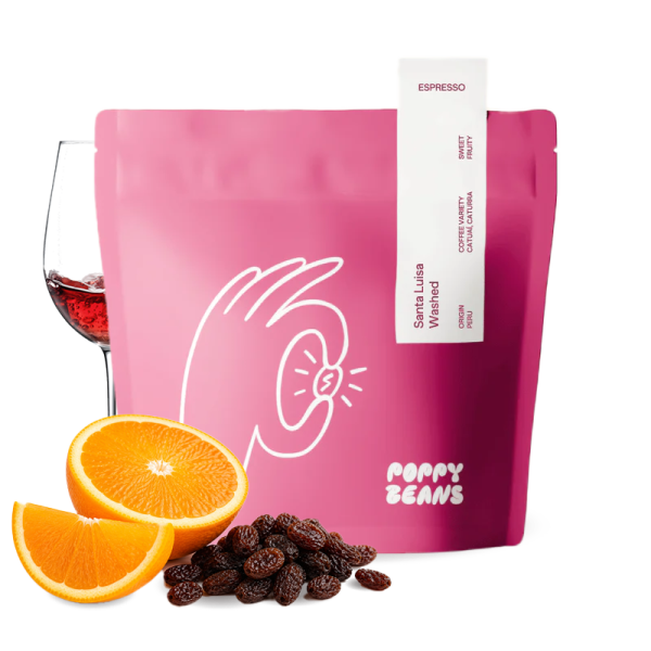 Výběrová káva Poppy Beans Peru SANTA LUISA - espresso