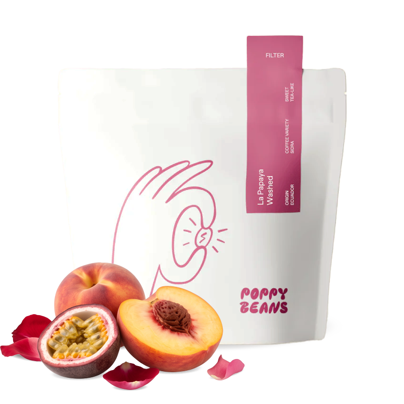 Výběrová káva Poppy Beans Kolumbie OSCAR HERNANDÉZ - themal shock geisha - 200g
