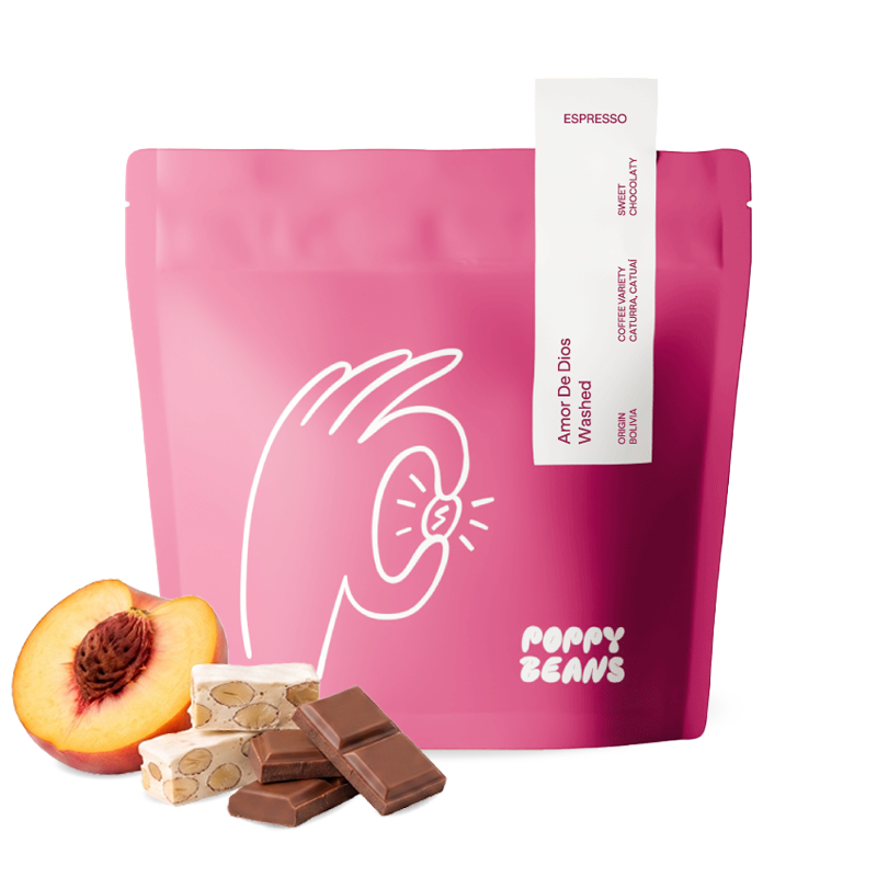 Výběrová káva Poppy Beans Bolívie AMOR DE DIOS