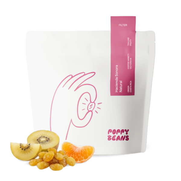 Výběrová káva Poppy Beans Kostarika HACIENDA SONORA NATURAL