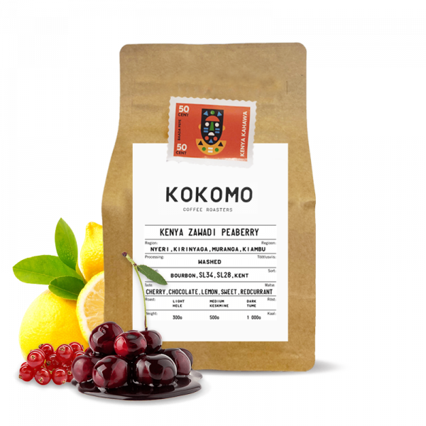 Výběrová káva Kokomo Coffee Roasters Keňa ZAWADI PB