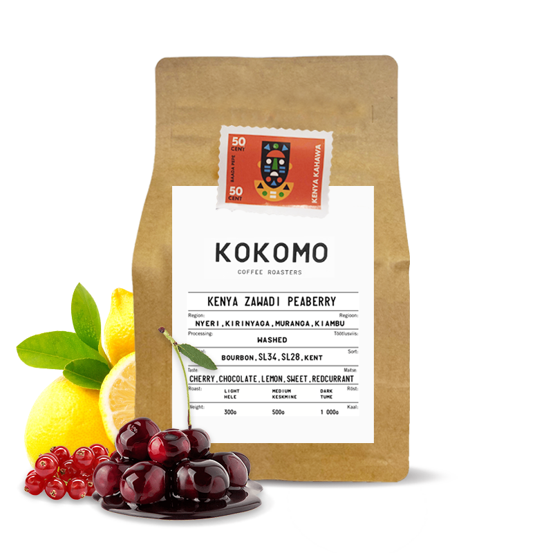 Výběrová káva Kokomo Coffee Roasters Keňa ZAWADI PB