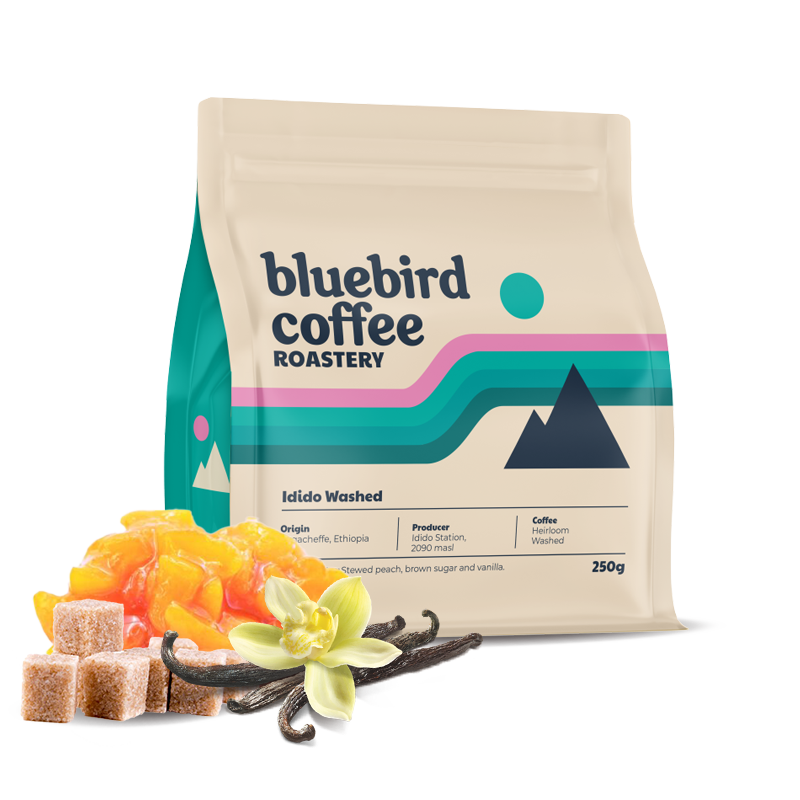 Výběrová káva Bluebird Coffee Roastery Etiopie IDIDO