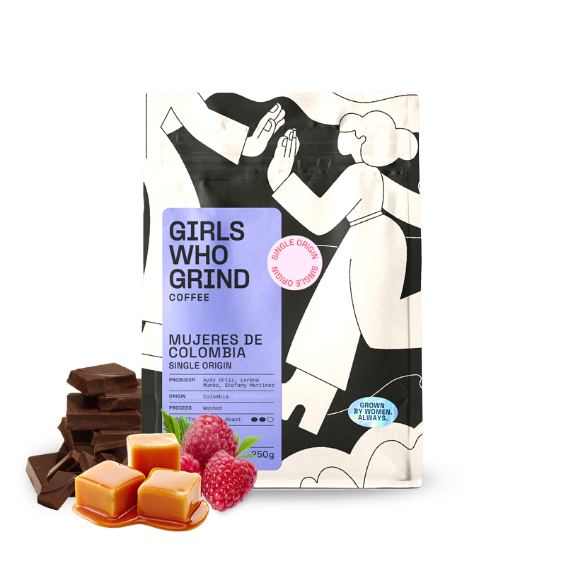 Výběrová káva Girls Who Grind Coffee Kolumbie MUJERES DE COLOMBIA