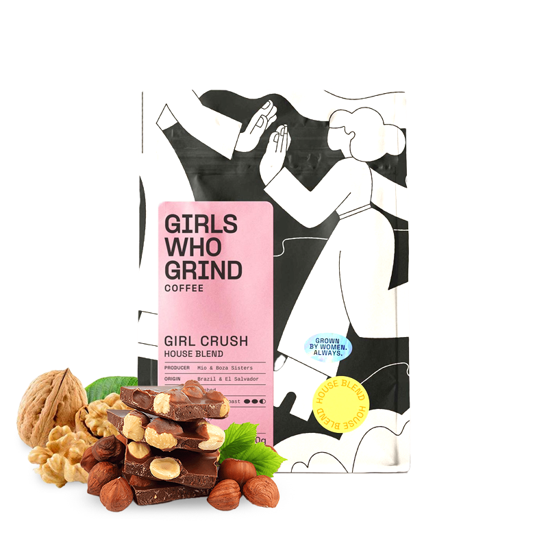 Výběrová káva Girls Who Grind Coffee GIRL CRUSH espresso blend