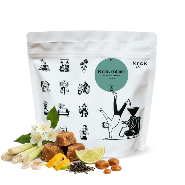 Výběrová káva Krok Kolumbie ALTAMIRA GEISHA