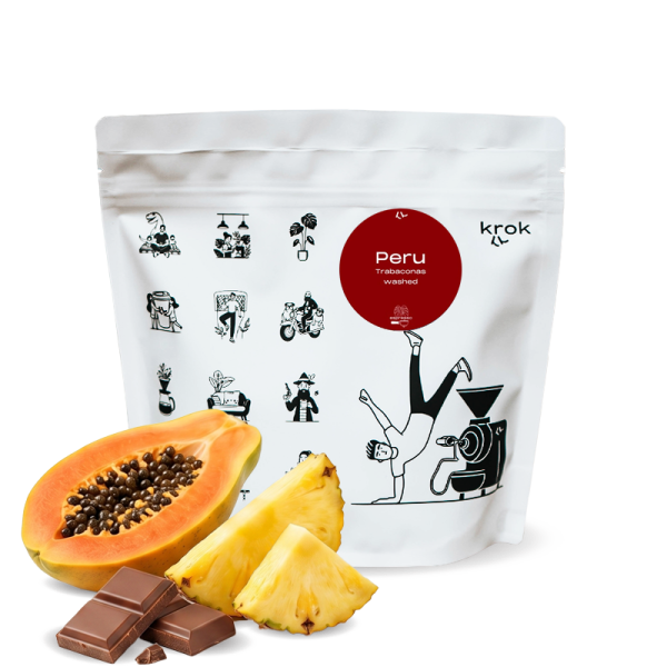 Výběrová káva Krok Peru TRABACONAS - espresso