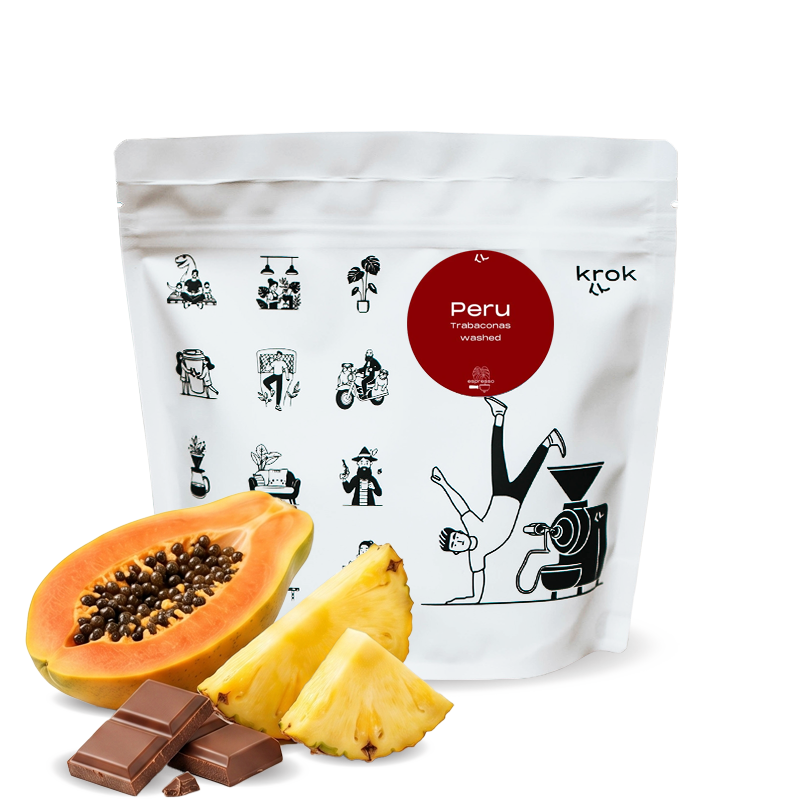 Výběrová káva Krok Peru TRABACONAS - espresso