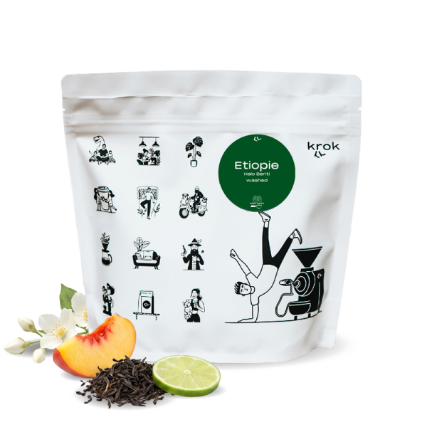 Výběrová káva Krok Etiopie HALO BERITI - espresso