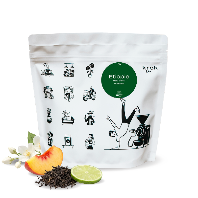 Výběrová káva Krok Etiopie HALO BERITI - espresso