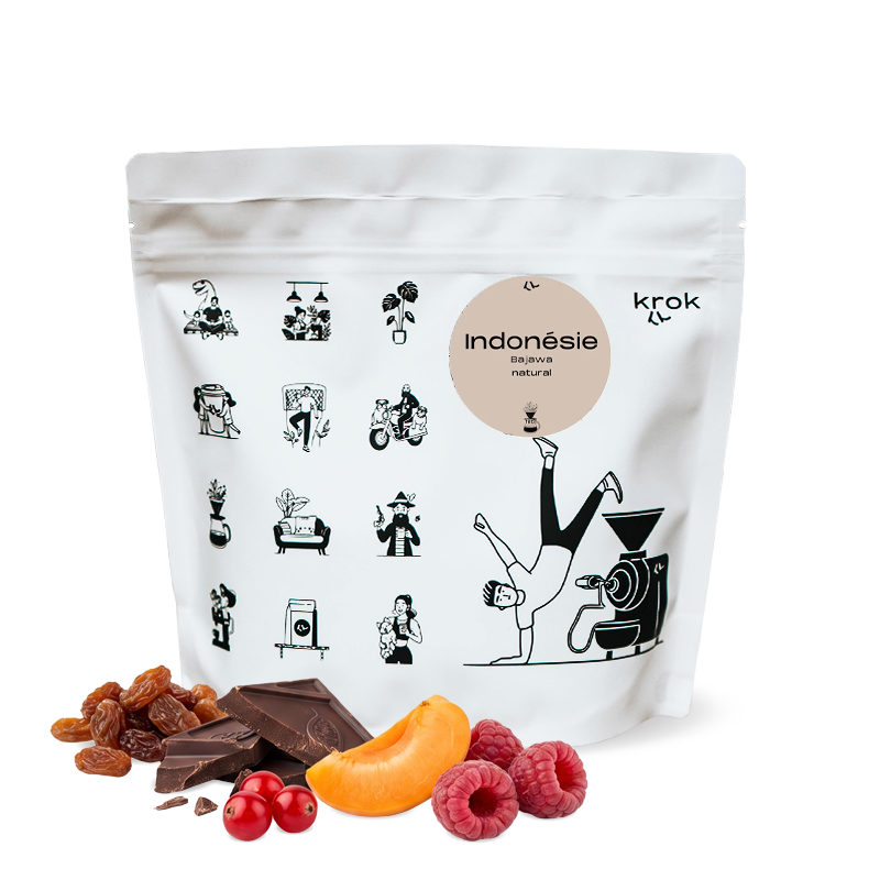 Výběrová káva Krok Indonésie BAJAWA NATURAL