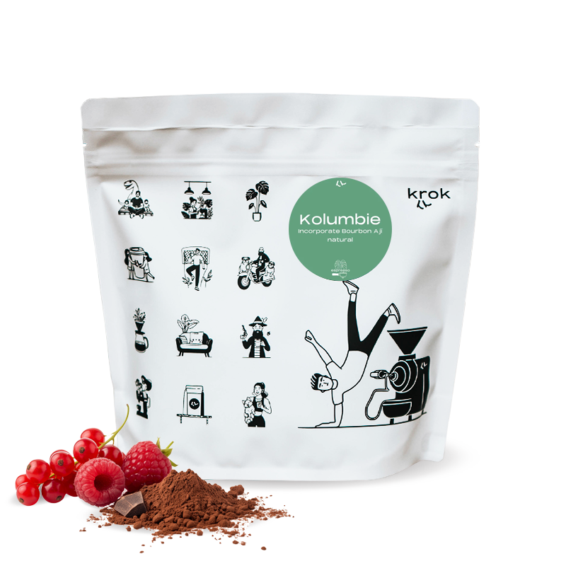 Výběrová káva Krok Kolumbie INCORPORATE - Bourbon Ají espresso