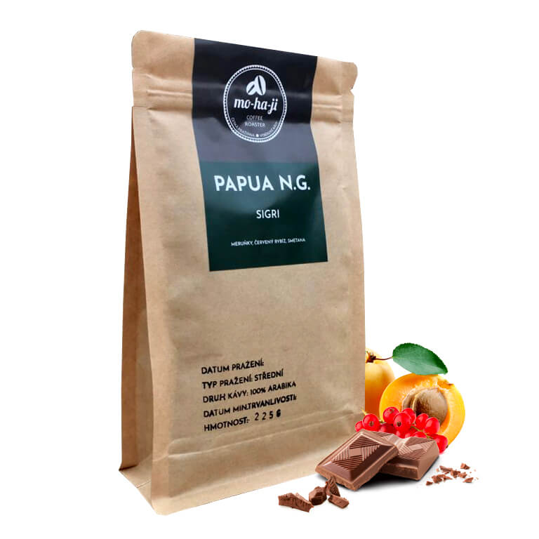 Výběrová káva Mohaji Papua New Guinea SIGRI
