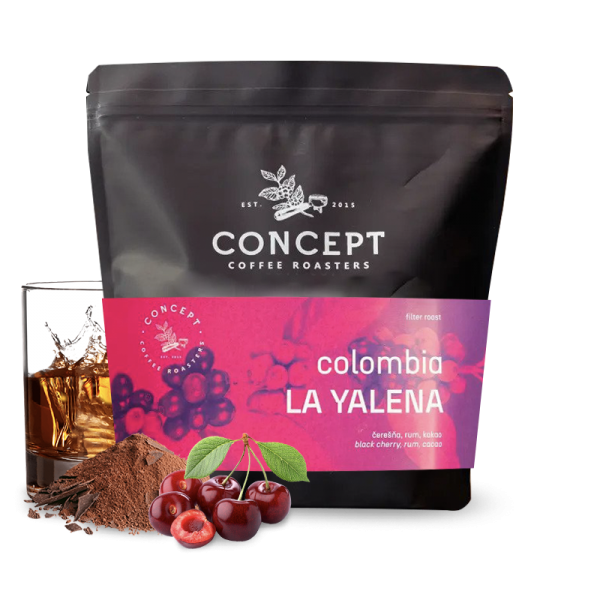 Výběrová káva Concept Coffee Roasters Kolumbie LA YALENA