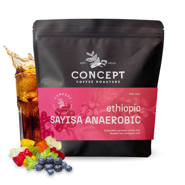 Výběrová káva Concept Coffee Roasters Etiopie SAYISA - anaerobní